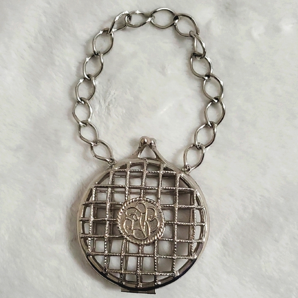 Vintage Silvertone Metal Mini Purse Bracelet